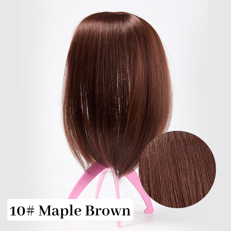 🔥Hot Sales🔥Natural Hair Toppers with Bangs for Women🛒