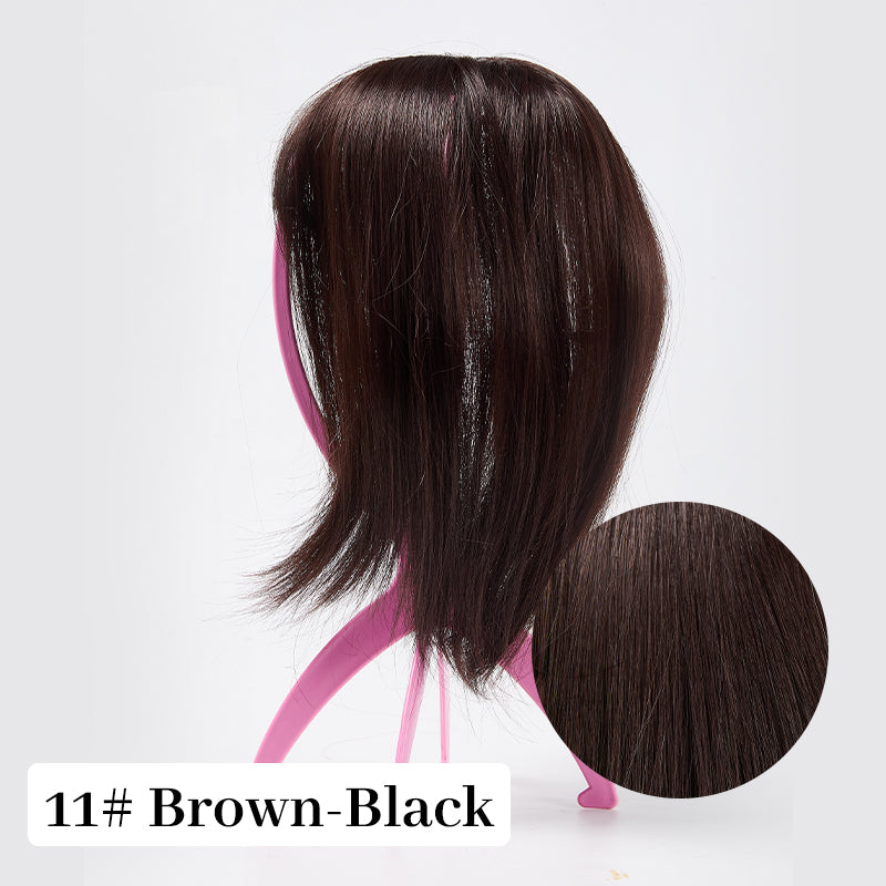 🔥Hot Sales🔥Natural Hair Toppers with Bangs for Women🛒