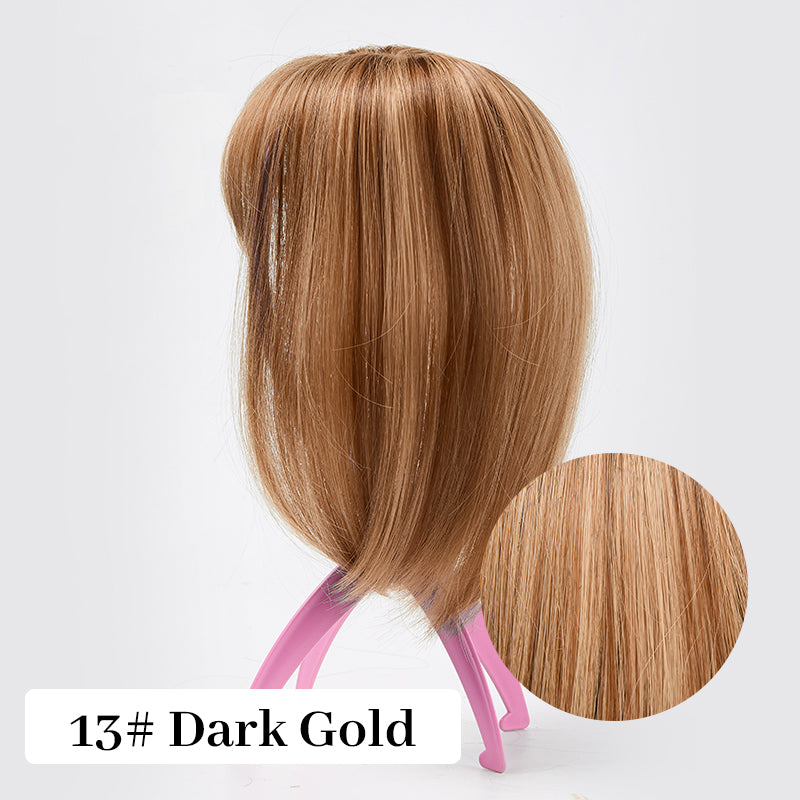 🔥Hot Sales🔥Natural Hair Toppers with Bangs for Women🛒
