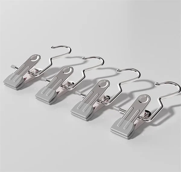 💥Anti-rust Clip Space-saving Clothespin Hat Pants Storage Hanging Travel Hook