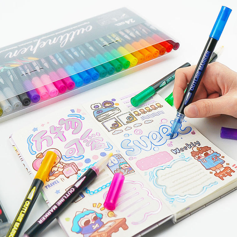 ✨Limited Time Sale-50% OFF🎨🖌️Coloring Lightstick Graffiti Highlighter Pens