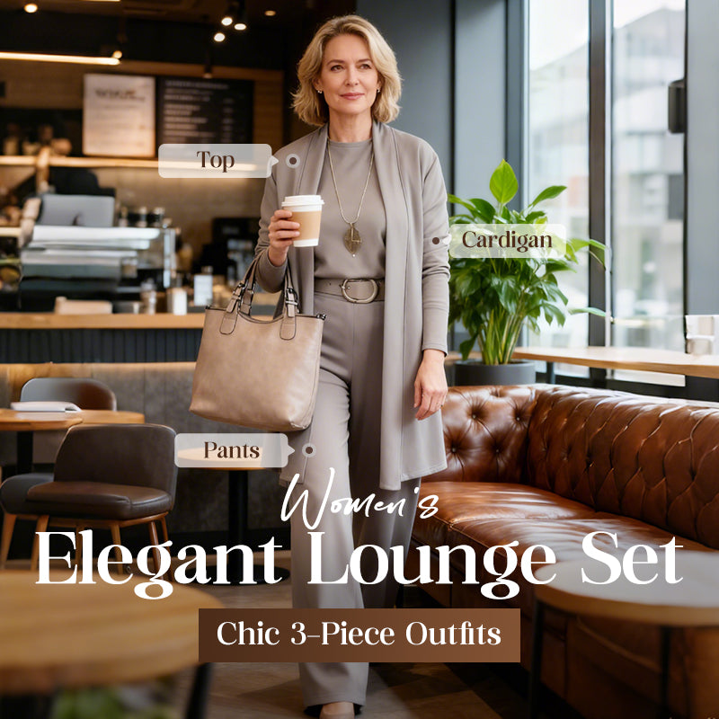 🔥Last day offer: 50% off-Elegant Longline Cardigan & Top & Pants 3-Pieces Set