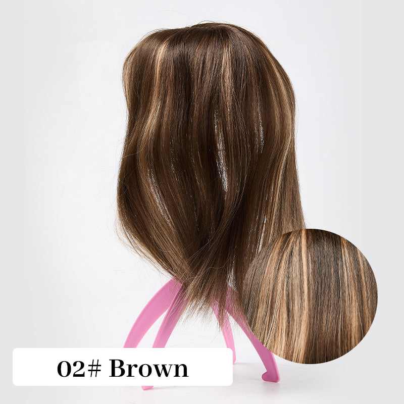 🔥Hot Sales🔥Natural Hair Toppers with Bangs for Women🛒