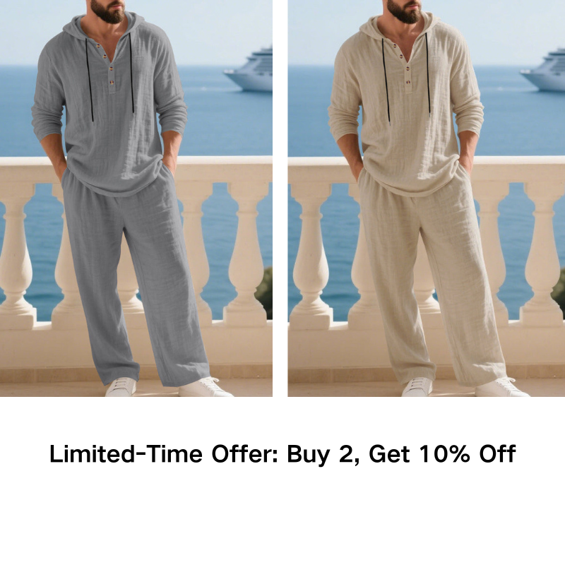Men's Hooded Casual Loose Top & Pants 2-Piece Set