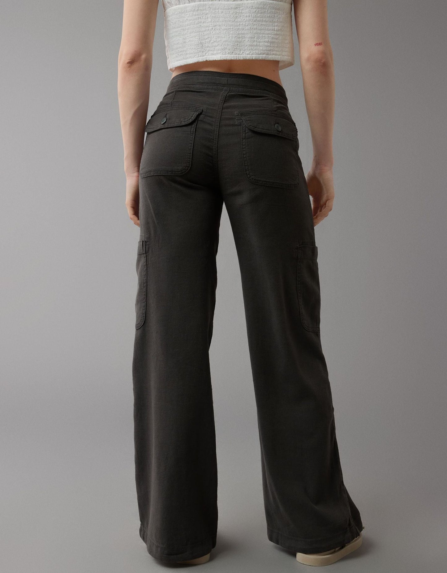 💥LAST DAY SALE 49% OFF!!🎁Linen-Blend Wide-Leg Cargo Pant