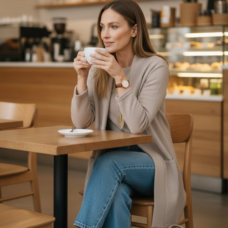 🔥Last day offer: 50% off-Elegant Longline Cardigan & Top & Pants 3-Pieces Set