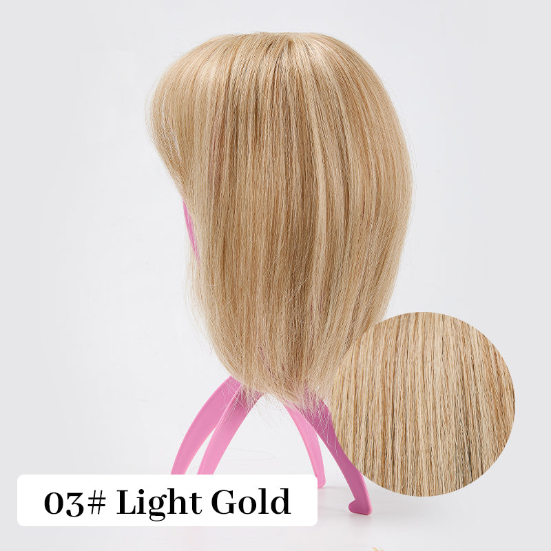 🔥Hot Sales🔥Natural Hair Toppers with Bangs for Women🛒