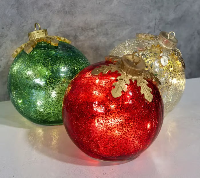 💥LAST DAY SALE 49% OFF⏰50K+ SOLD!🎅Glass Tabletop Christmas Ornaments【3ct】🔔🎁