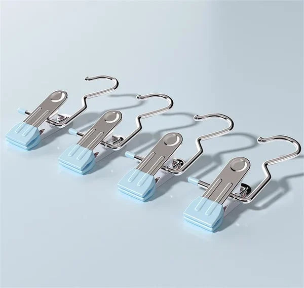 💥Anti-rust Clip Space-saving Clothespin Hat Pants Storage Hanging Travel Hook