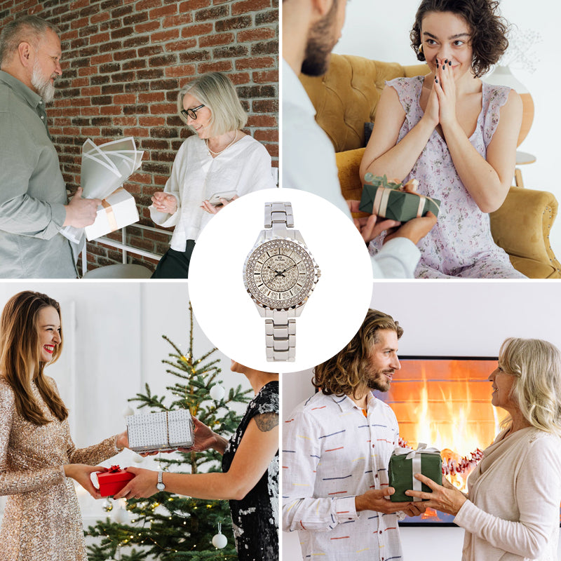 Women’s Luxurious Diamond Inlaid Watch