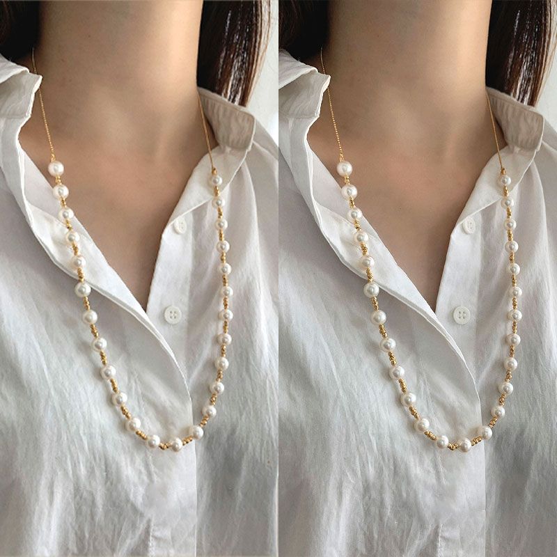 🔥2025 NEW SALES - 50% OFF🔥Stylish Drawstring Adjustable Pearl Necklace