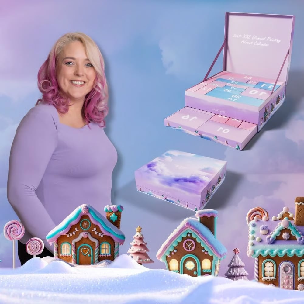 🔥Last Day 50% OFF💎🎄2025 XXL Diamond Painting Advent Calendar