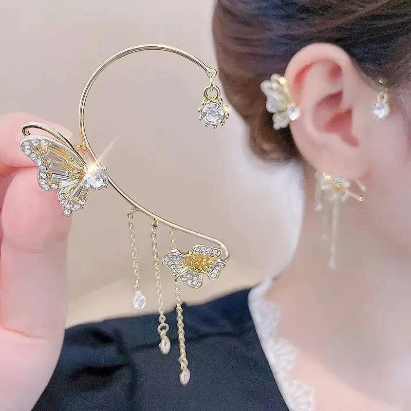 šBUTTERFLY TASSEL STYLE ZIRCON EARRINGS | PERFECT GIFTš