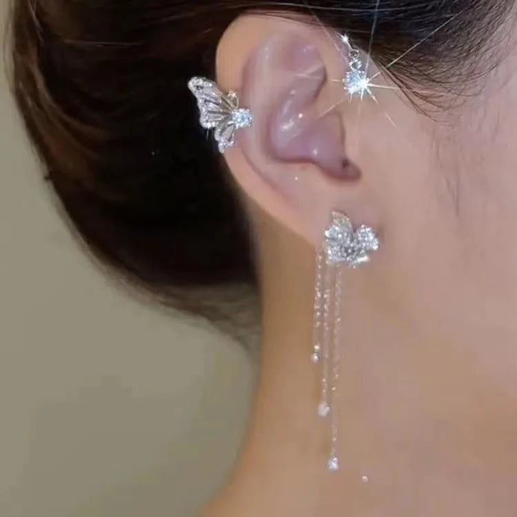 šBUTTERFLY TASSEL STYLE ZIRCON EARRINGS | PERFECT GIFTš
