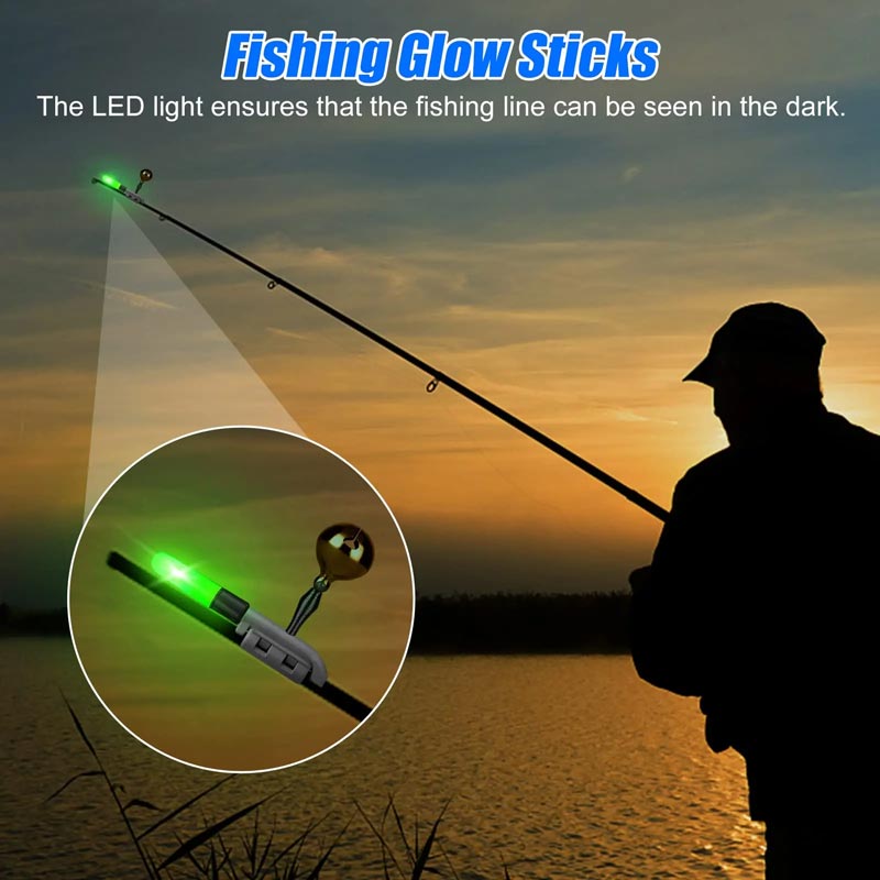 2025š Fishing Rod LED Light with Buzzer Bell
