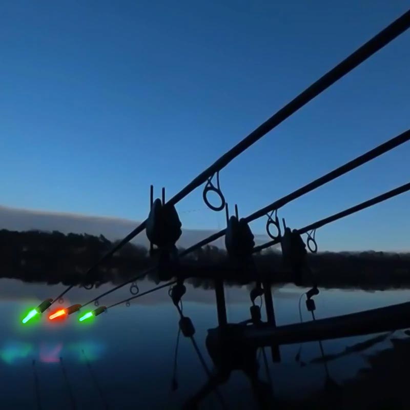 2025š Fishing Rod LED Light with Buzzer Bell