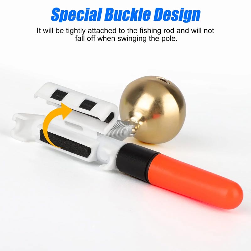 2025š Fishing Rod LED Light with Buzzer Bell