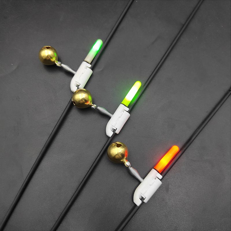 2025š Fishing Rod LED Light with Buzzer Bell