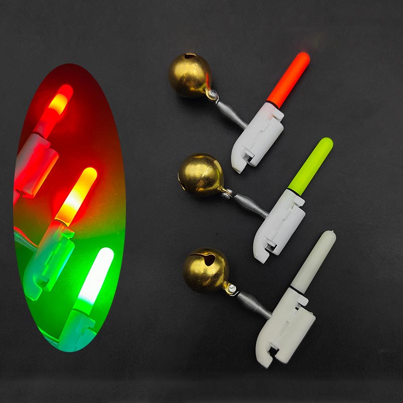 2025š Fishing Rod LED Light with Buzzer Bell