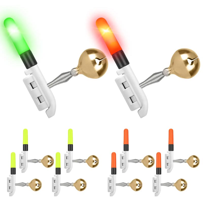 2025š Fishing Rod LED Light with Buzzer Bell