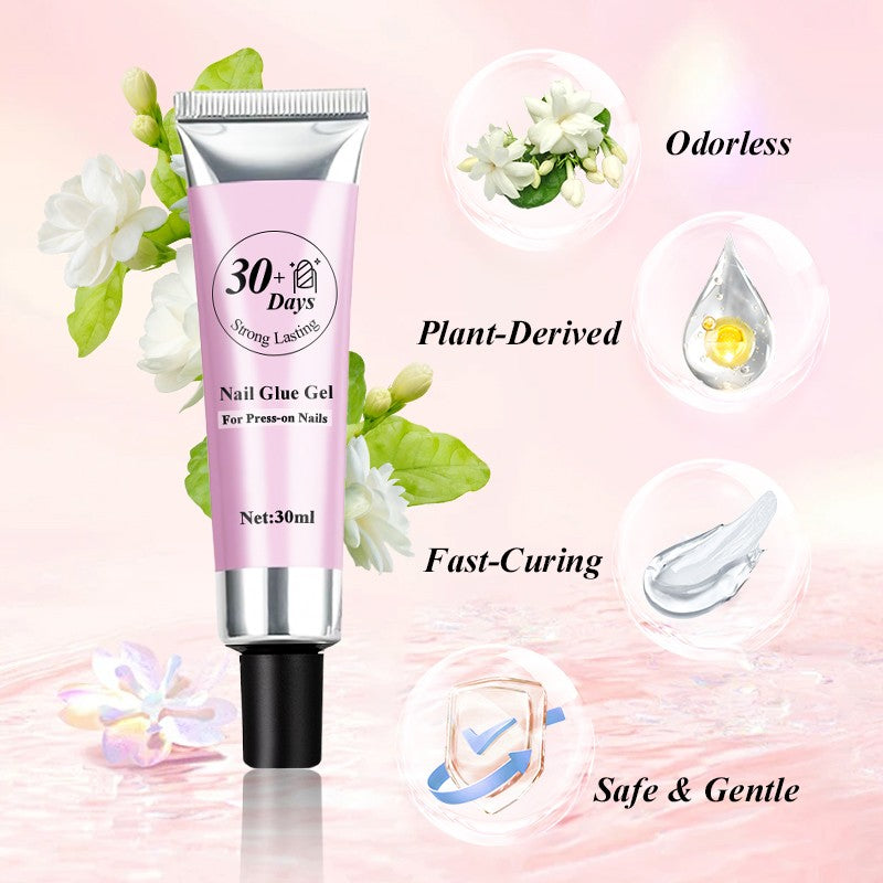 💅Strong Lasting Nail Glue Gel Set for Press-on Nails💕