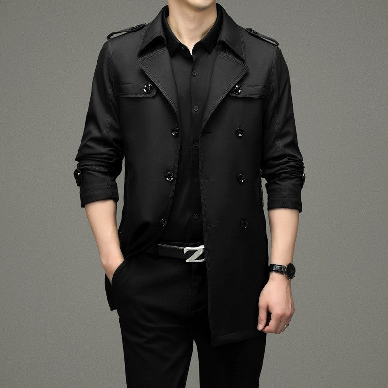 ❄️Winter Specials❄️ Men's Double Breasted Trench Coat
