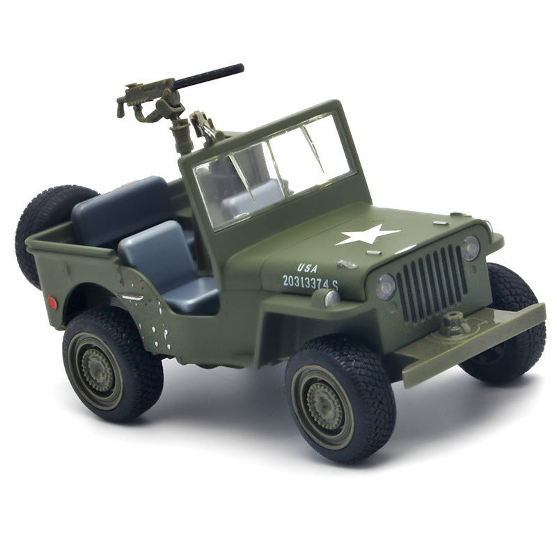 Off-Road Military Vehicle Diecast Model with Light & Music