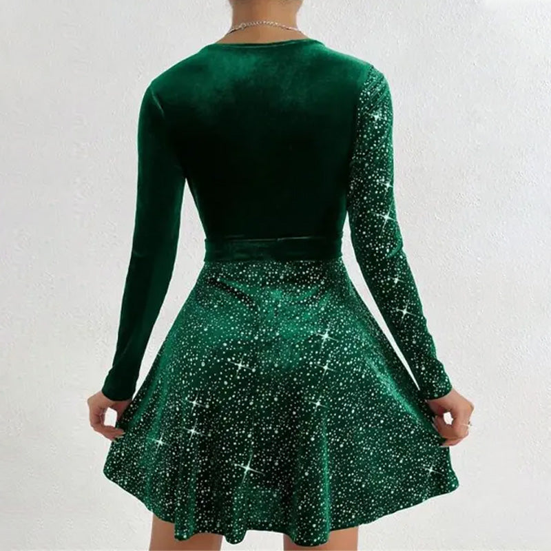🎅Christmas 50% off sale💥Women’s Sequin A-Line Mini Dress