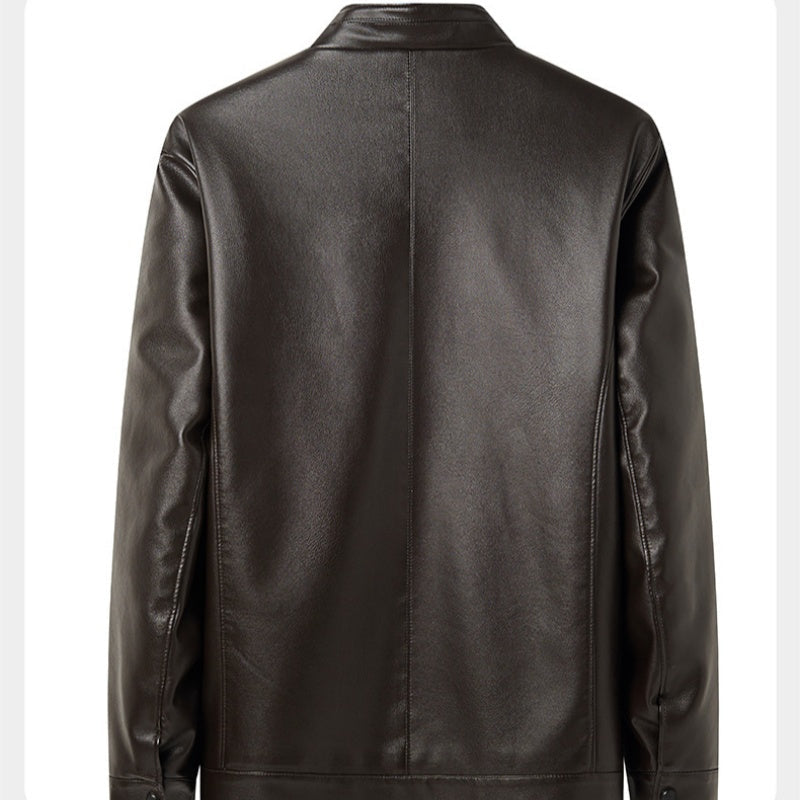 Men's Casual PU Leather Jacket(50% OFF)