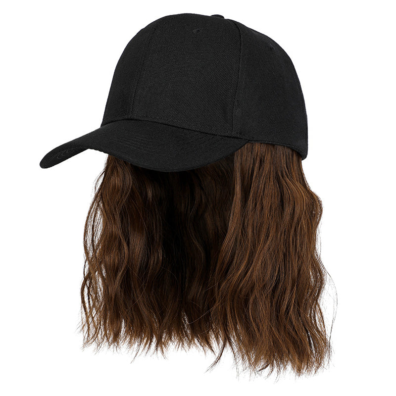 💗LAST DAY - 2-in-1 Curly Hair Baseball Cap Wig