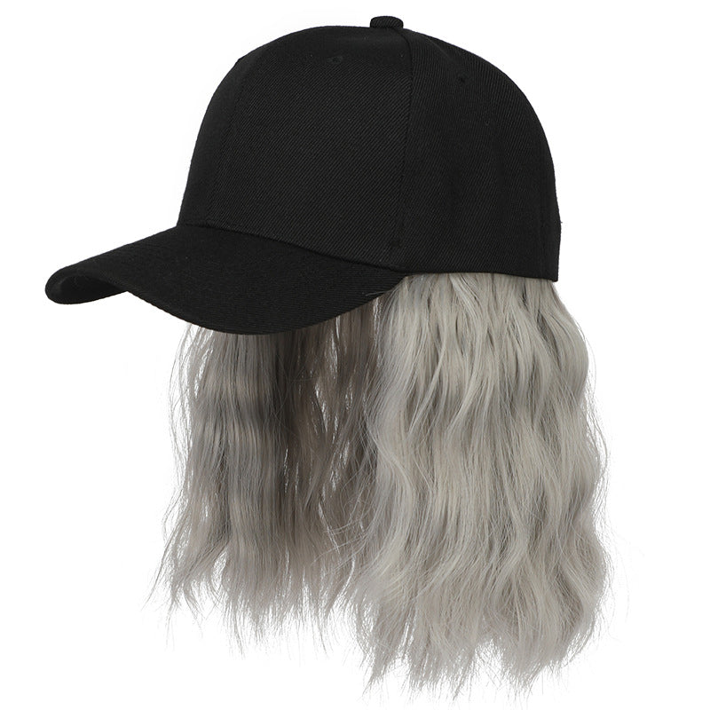 💗LAST DAY - 2-in-1 Curly Hair Baseball Cap Wig