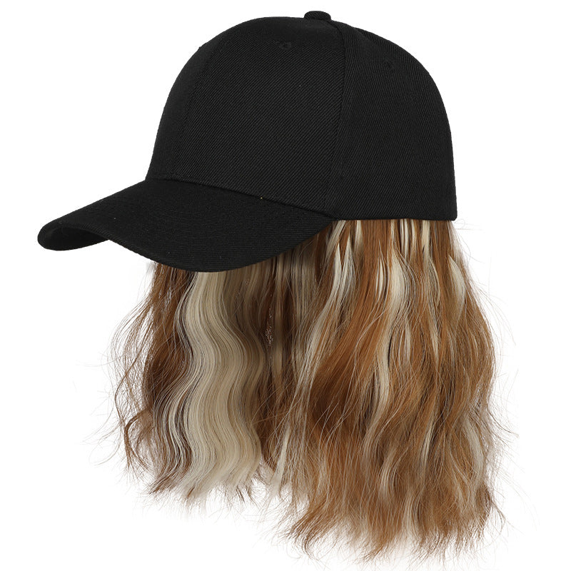 💗LAST DAY - 2-in-1 Curly Hair Baseball Cap Wig