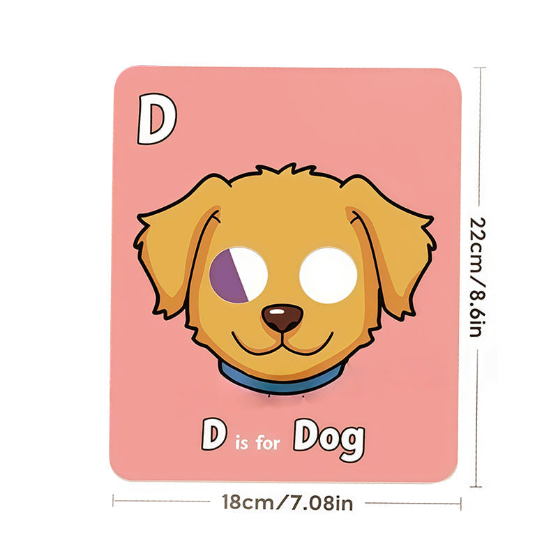 🔥Teaching Gift Special Offer50%OFF🔤✍26 PCS Fun ABC Learning Mask Cards