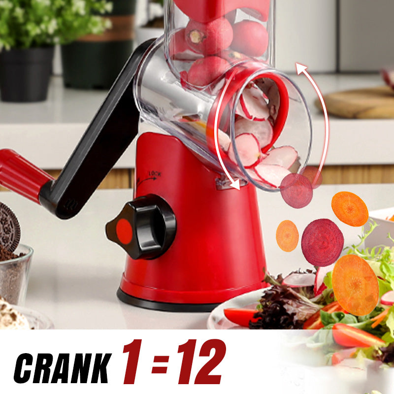 3 in 1 Rotary Cheese Grater Vegetable Slicer