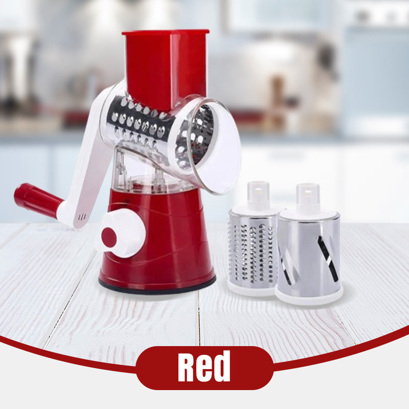 3 in 1 Rotary Cheese Grater Vegetable Slicer