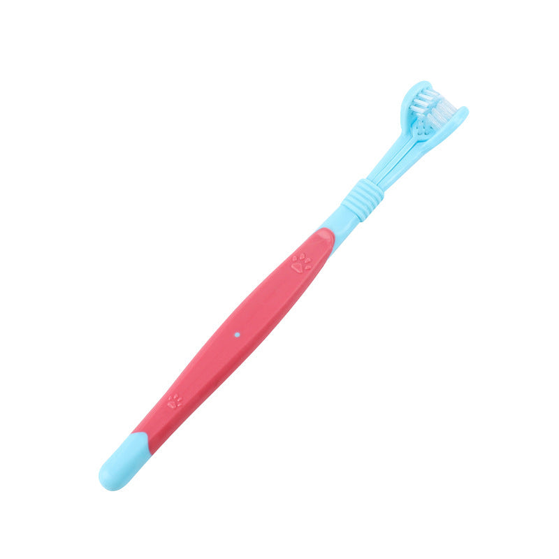 3-Sided Pet Soft Bristle Toothbrush