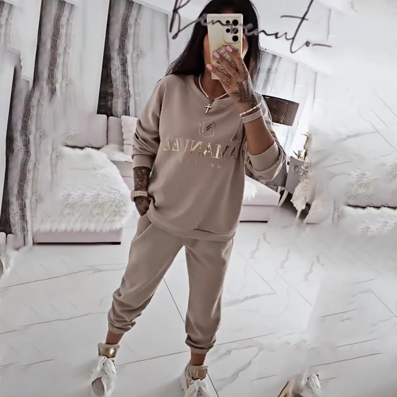 Women's Long Sleeve Top & Pants Set