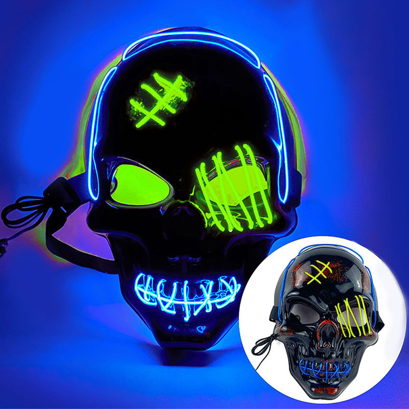 💀🎃Halloween LED Skull Mask -👏Most Popular in 2025!