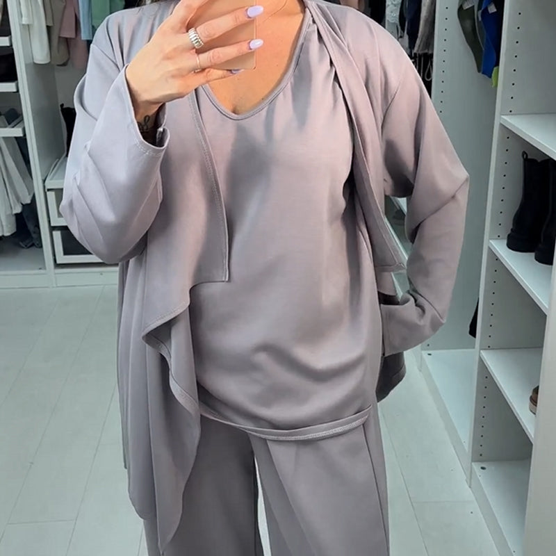 Women's Solid Color 3-Piece Set