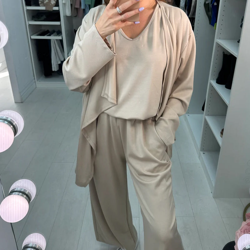 Women's Solid Color 3-Piece Set