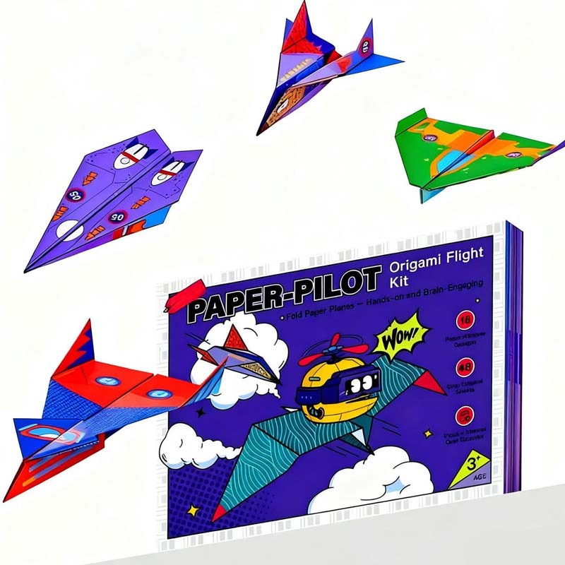 🎁🎄🛩️Creative DIY Paper Airplane Set For Kids✨