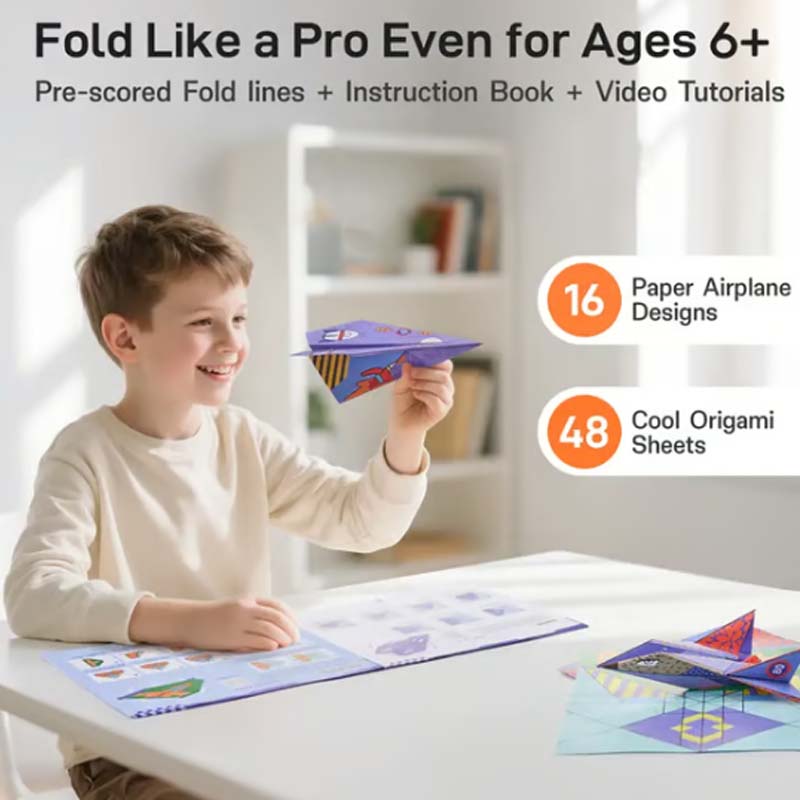 🎁🎄🛩️Creative DIY Paper Airplane Set For Kids✨