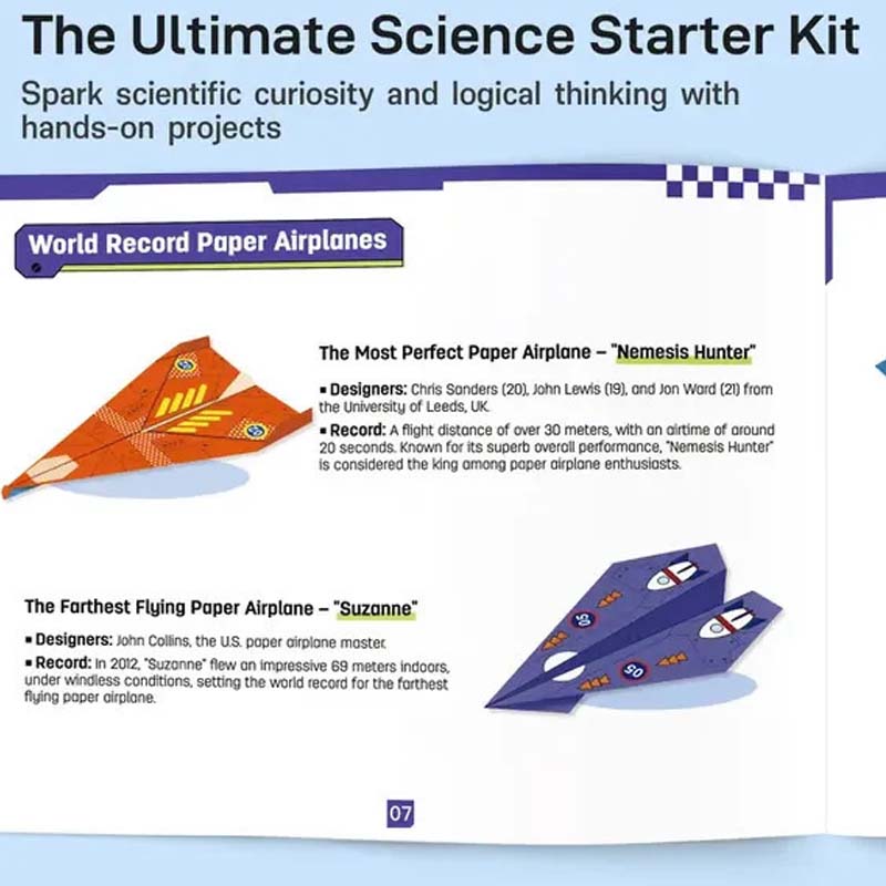 🎁🎄🛩️Creative DIY Paper Airplane Set For Kids✨
