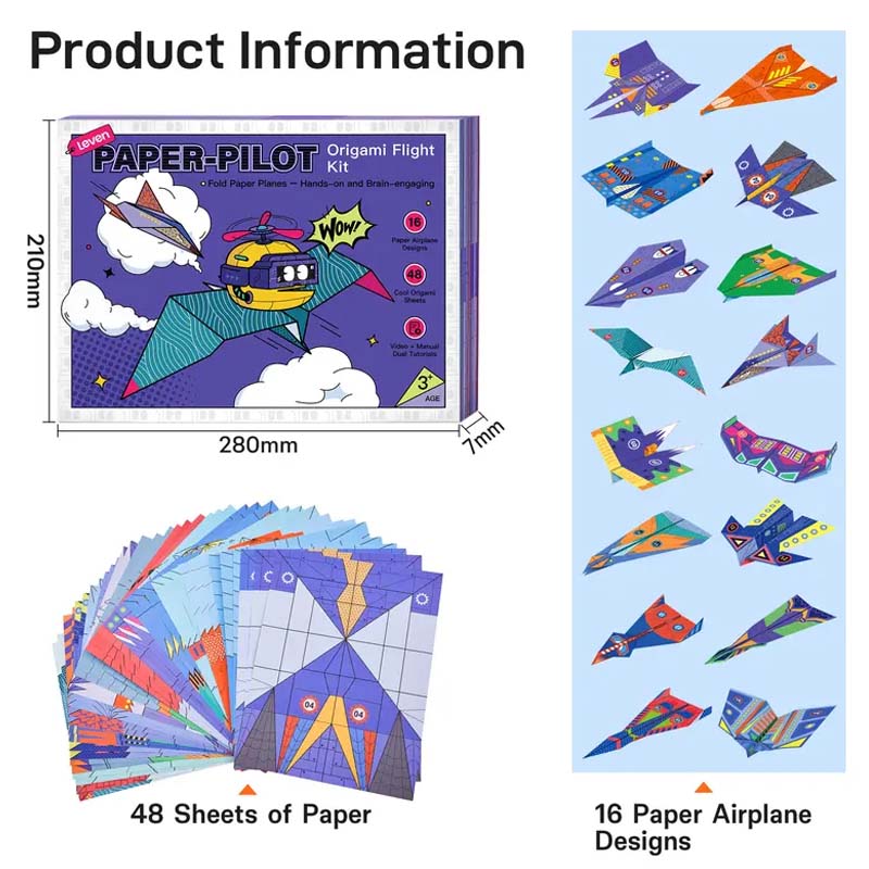 🎁🎄🛩️Creative DIY Paper Airplane Set For Kids✨