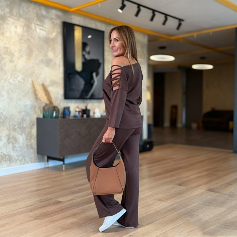 Women's Casual Off-Shoulder Sport 2-Piece Set