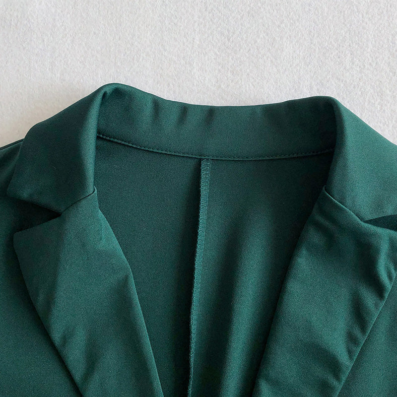 Women's Business Solid Blazer & Pants 2-Piece Set