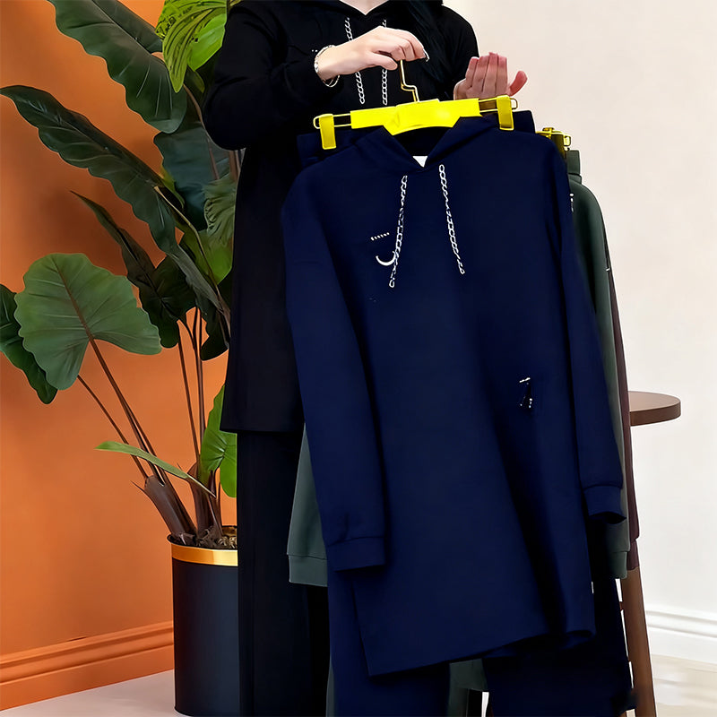 Women's Hooded Casual Long-Sleeved Suit
