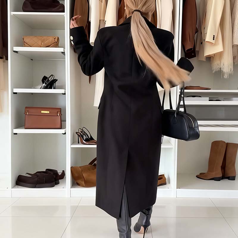 Versatile High-End Fashionable Long Trench Coat
