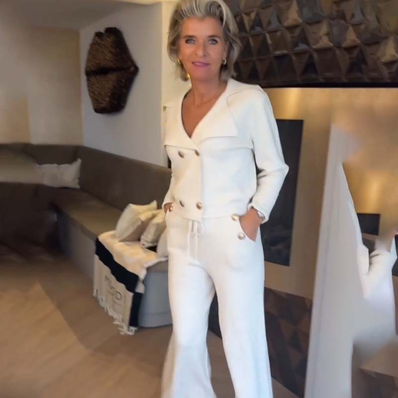 🔥New Arrivals Special Offer-Elegant Top & Wide-Leg Pant Set