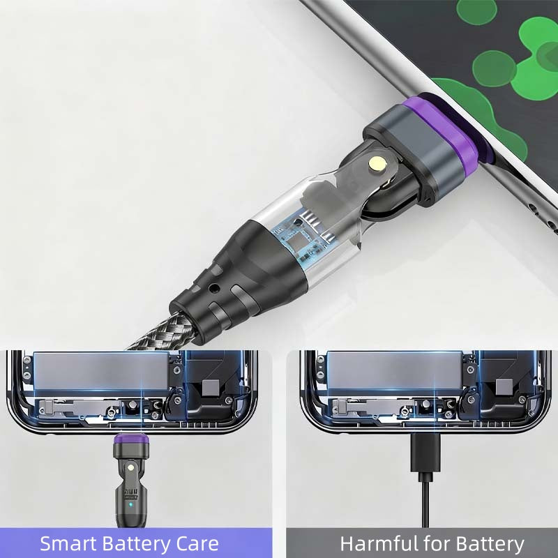 PD 240W 180° Rotation Magnetic Charging Cable
